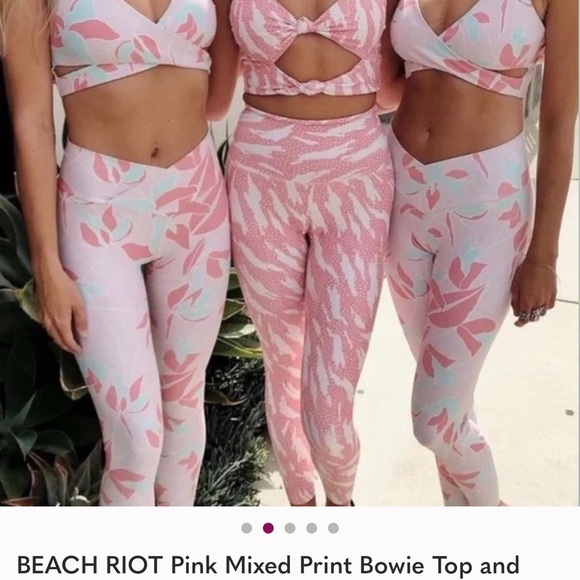 Beach Riot Pink Mixed Print Set - Picture 2 of 7